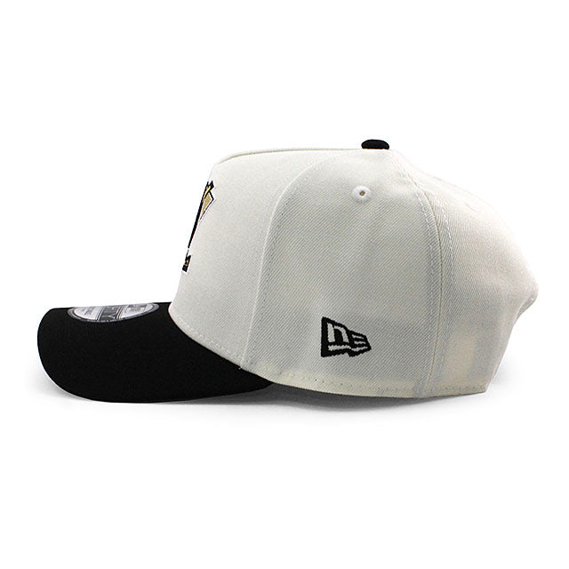 ニューエラ キャップ 9FORTY アナハイム ダックス NHL 2003 STANLEY CUP GREY BOTTOM A-FRAME SNAPBACK CAP CREAM