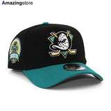 ニューエラ キャップ 9FORTY アナハイム ダックス NHL 2003 STANLEY CUP GREY BOTTOM A-FRAME SNAPBACK CAP BLACK