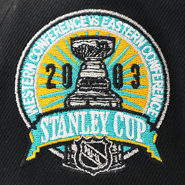 ニューエラ キャップ 9FORTY アナハイム ダックス NHL 2003 STANLEY CUP GREY BOTTOM A-FRAME SNAPBACK CAP BLACK