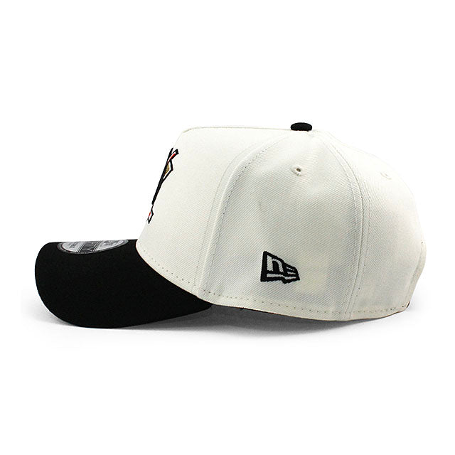 ニューエラ キャップ 9FORTY アナハイム ダックス NHL 30TH GREY BOTTOM A-FRAME SNAPBACK CAP CREAM