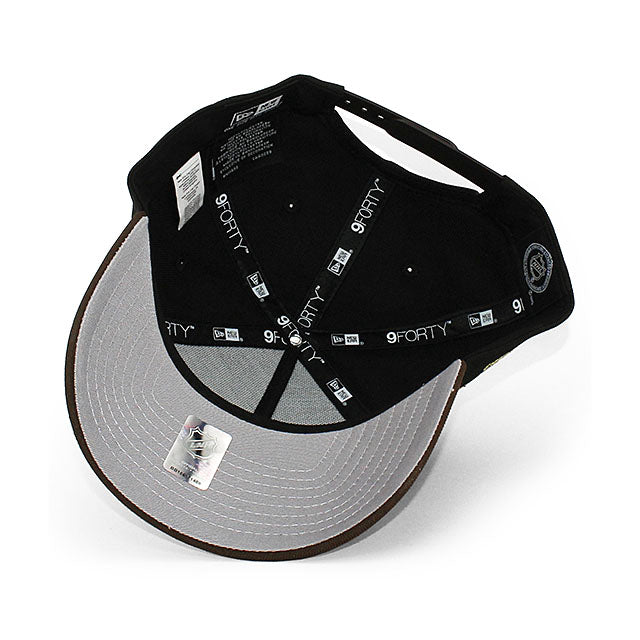ニューエラ キャップ 9FORTY ボストン ブルーインズ NHL 80TH GREY BOTTOM A-FRAME SNAPBACK CAP BLACK