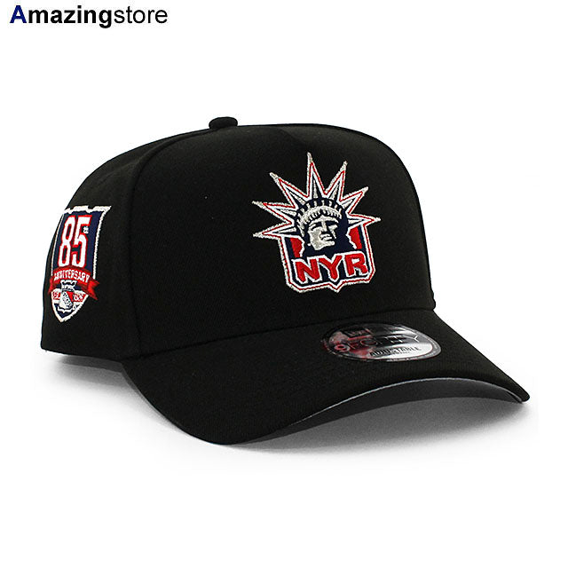 ニューエラ キャップ 9FORTY ニューヨーク レンジャース NHL 85TH GREY BOTTOM A-FRAME SNAPBACK CAP BLACK