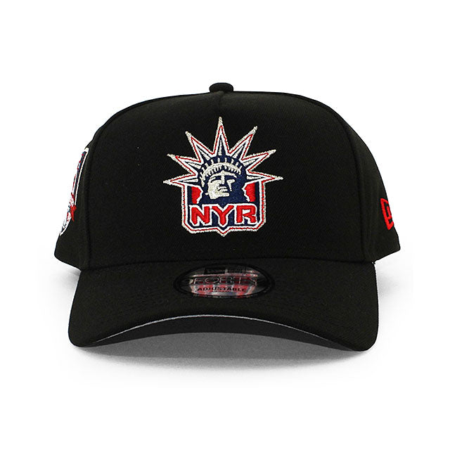 ニューエラ キャップ 9FORTY ニューヨーク レンジャース NHL 85TH GREY BOTTOM A-FRAME SNAPBACK CAP BLACK