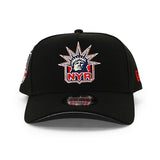 ニューエラ キャップ 9FORTY ニューヨーク レンジャース NHL 85TH GREY BOTTOM A-FRAME SNAPBACK CAP BLACK
