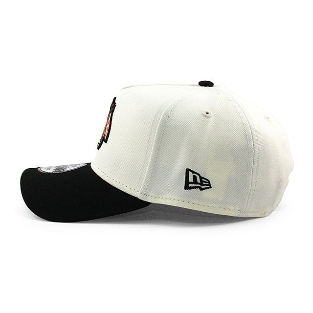 ニューエラ キャップ 9FORTY シカゴ ブラックホークス NHL 1991 ALL STAR GREY BOTTOM A-FRAME SNAPBACK CAP CREAM