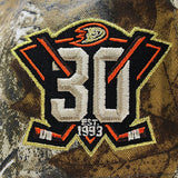 ニューエラ キャップ 9FORTY アナハイム ダックス NHL 30TH GREY BOTTOM A-FRAME SNAPBACK CAP REAL TREE CAMO