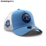 ニューエラ メッシュキャップ 9FORTY ナスカー サンディエゴ ウィークエンド RACE THE BASE A-FRAME TRUCKER MESH CAP LT BLUE