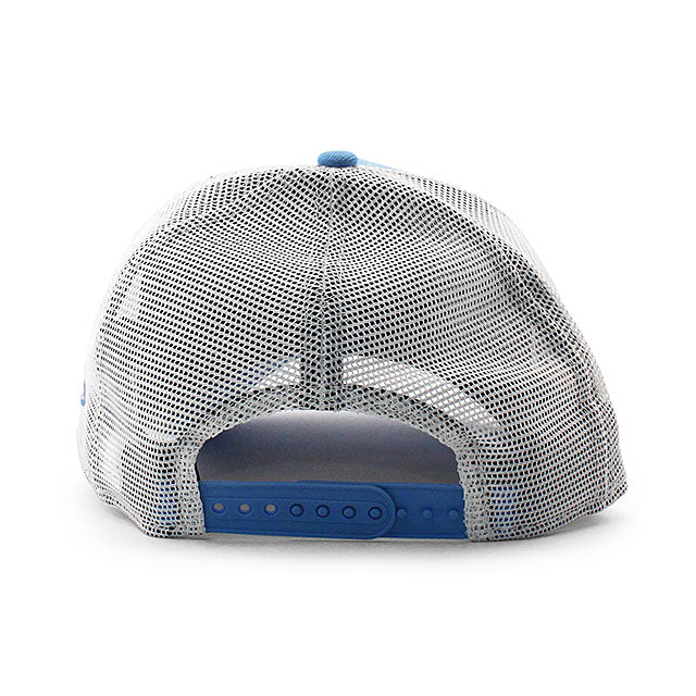 ニューエラ メッシュキャップ 9FORTY ナスカー サンディエゴ ウィークエンド RACE THE BASE A-FRAME TRUCKER MESH CAP LT BLUE