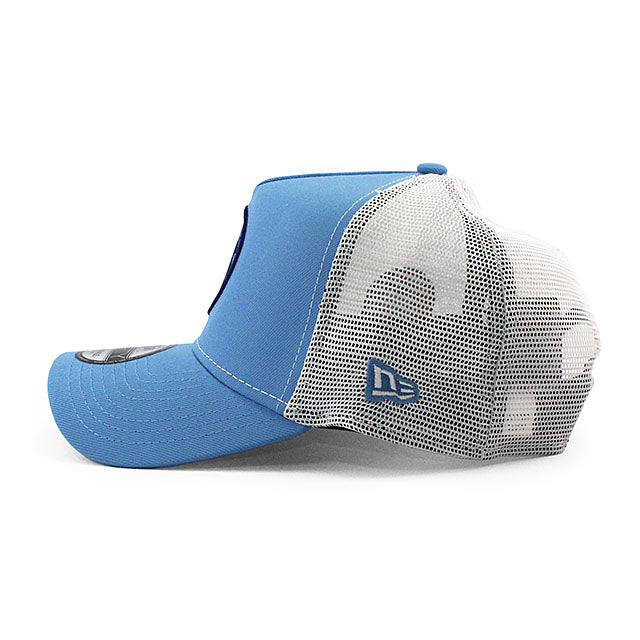 ニューエラ メッシュキャップ 9FORTY ナスカー サンディエゴ ウィークエンド RACE THE BASE A-FRAME TRUCKER MESH CAP LT BLUE