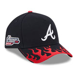 2025 MLB スピードウェイ クラシックモデル ニューエラ キャップ 9FORTY アトランタ ブレーブス 2025 MLB SPEEDWAY CLASSIC A-FRAME SNAPBACK CAP NAVY