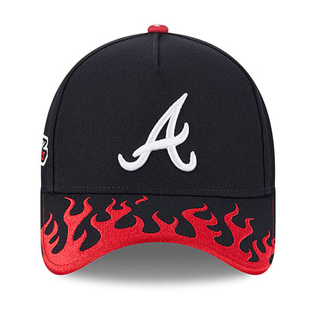 2025 MLB スピードウェイ クラシックモデル ニューエラ キャップ 9FORTY アトランタ ブレーブス 2025 MLB SPEEDWAY CLASSIC A-FRAME SNAPBACK CAP NAVY