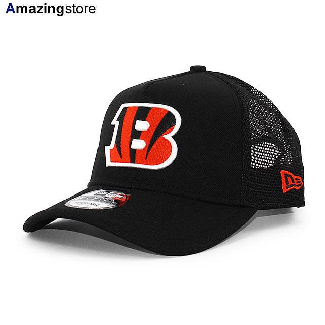 ニューエラ メッシュキャップ 9FORTY シンシナティ ベンガルズ NFL A-FRAME TRUCKER MESH CAP BLACK