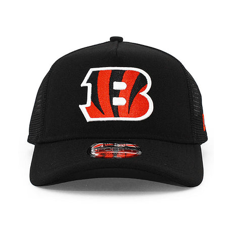 ニューエラ メッシュキャップ 9FORTY シンシナティ ベンガルズ NFL A-FRAME TRUCKER MESH CAP BLACK