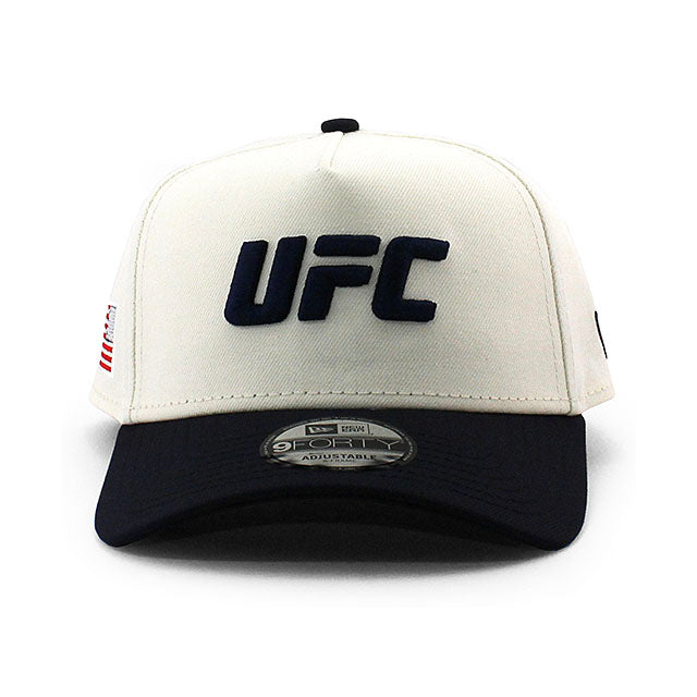 ニューエラ キャップ 9FORTY UFC AMERICA A-FRAME SNAPBACK CAP CREAM