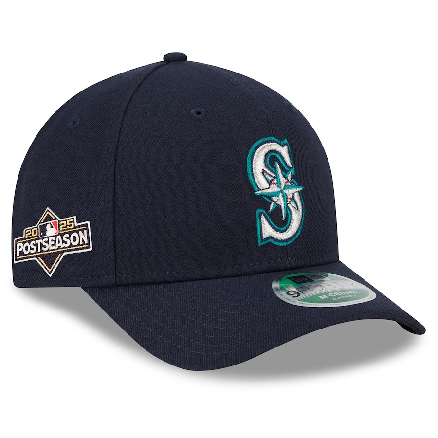 海外取寄 2025 ポストシーズンモデル ニューエラ キャップ 9FORTY M-CROWN シアトル マリナーズ MLB POSTSEASON SNAPBACK CAP NAVY