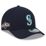 海外取寄 2025 ポストシーズンモデル ニューエラ キャップ 9FORTY M-CROWN シアトル マリナーズ MLB POSTSEASON SNAPBACK CAP NAVY