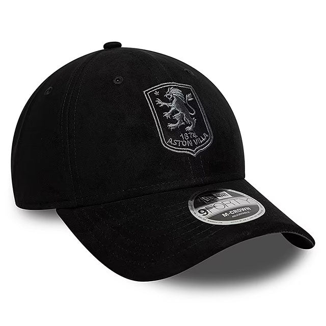 ニューエラ 海外取寄 キャップ 9FORTY アストン ヴィラ FC PREMIER LEAGUE FAUX SUEDE SNAPBACK CAP BLACK