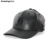 ニューエラ 9FORTY M-CROWN デトロイト タイガース MLB PU LEATHER SNAPBACK CAP BLACKOUT