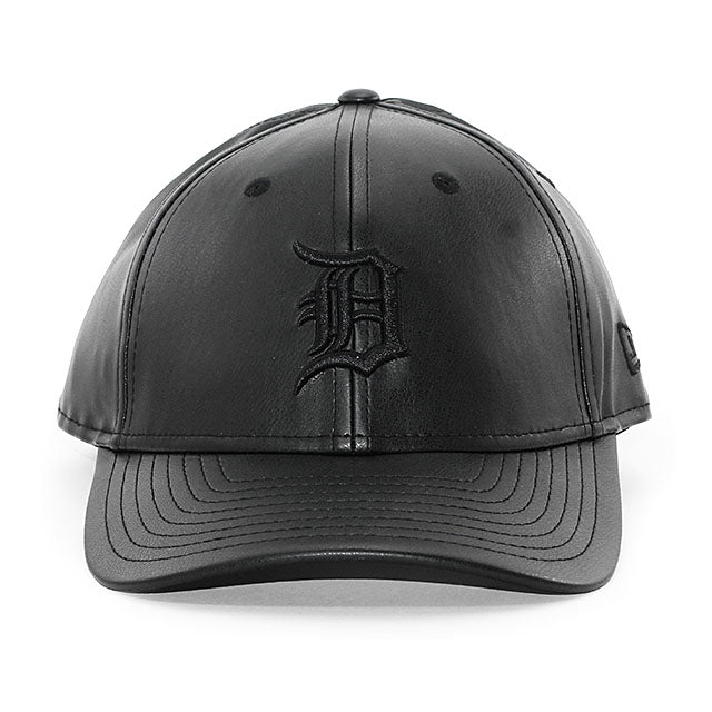 ニューエラ 9FORTY M-CROWN デトロイト タイガース MLB PU LEATHER SNAPBACK CAP BLACKOUT