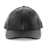 ニューエラ 9FORTY M-CROWN デトロイト タイガース MLB PU LEATHER SNAPBACK CAP BLACKOUT