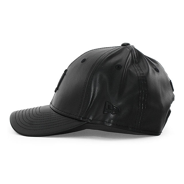 ニューエラ 9FORTY M-CROWN デトロイト タイガース MLB PU LEATHER SNAPBACK CAP BLACKOUT
