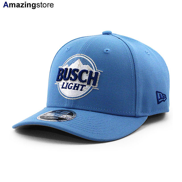 ニューエラ 9FORTY M-CROWN ナスカー ロス チャステイン BUSCH LIGHT SNAPBACK CAP LT BLUE