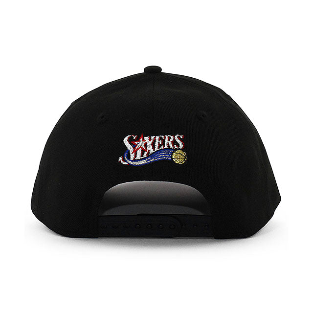 ニューエラ 9FORTY M-CROWN フィラデルフィア 76ERS NBA CLASSIC EDITION SNAPBACK CAP BLACK