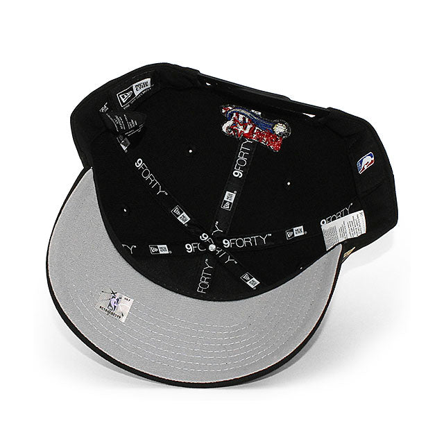 ニューエラ 9FORTY M-CROWN フィラデルフィア 76ERS NBA CLASSIC EDITION SNAPBACK CAP BLACK