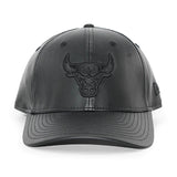 ニューエラ 9FORTY M-CROWN シカゴ ブルズ NBA PU LEATHER SNAPBACK CAP BLACKOUT