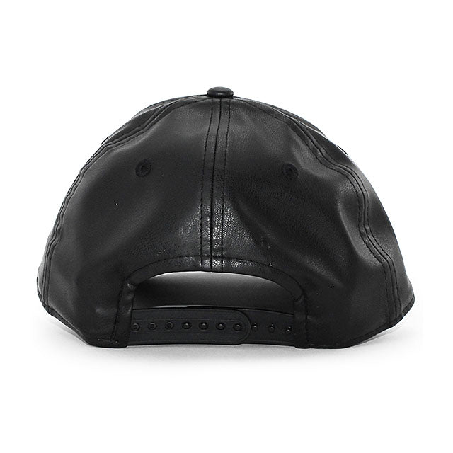 ニューエラ 9FORTY M-CROWN シカゴ ブルズ NBA PU LEATHER SNAPBACK CAP BLACKOUT