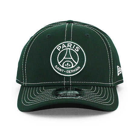 ニューエラ キャップ 9FORTY M-CROWN パリ サンジェルマン FC PSG STITCH SNAPBACK CAP GREEN