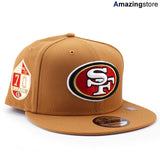 ニューエラ 9FIFTY スナップバック サンフランシスコ 49ERS 70 ANNIVERSARY SNAPBACK CAP LIGHT BRONZE