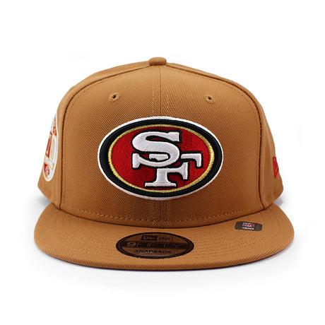 ニューエラ 9FIFTY スナップバック サンフランシスコ 49ERS 70 ANNIVERSARY SNAPBACK CAP LIGHT BRONZE