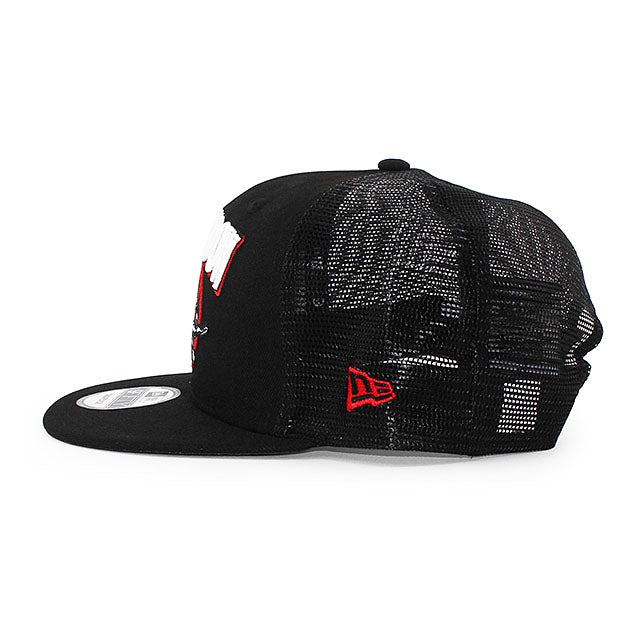 ニューエラ メッシュキャップ 9FIFTY マーベルコミックス ブラック ウィドウ TRUKER MESH SNAPBACK CAP BLACK