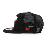 ニューエラ メッシュキャップ 9FIFTY マーベルコミックス ブラック ウィドウ TRUKER MESH SNAPBACK CAP BLACK