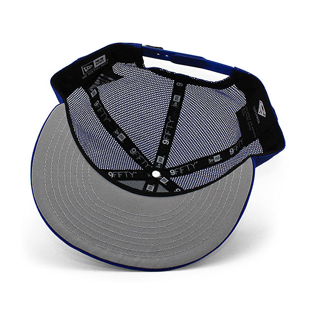 ニューエラ メッシュキャップ 9FIFTY DC コミックス スーパーマン TRUKER MESH SNAPBACK CAP BLUE