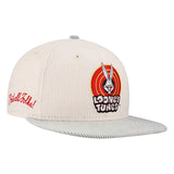 ニューエラ 海外取寄 キャップ 9FIFTY ルーニー テューンズ バッグス バニー CORDUROY SNAPBACK CAP CREAM