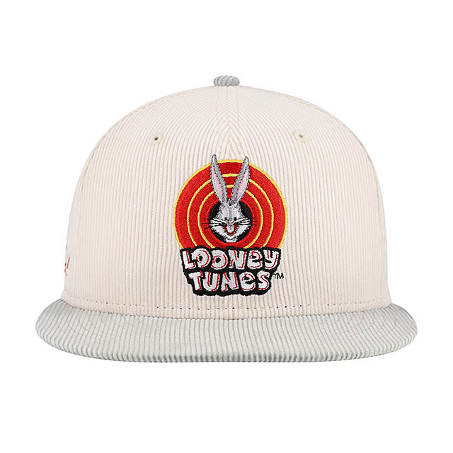 ニューエラ 海外取寄 キャップ 9FIFTY ルーニー テューンズ バッグス バニー CORDUROY SNAPBACK CAP CREAM
