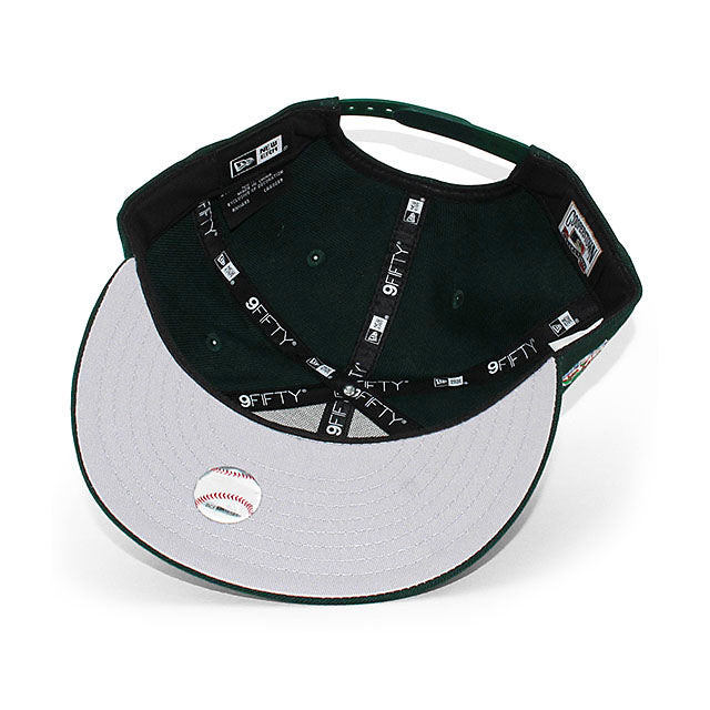 ニューエラ キャップ 9FIFTY ロサンゼルス ドジャース MLB 1988 WORLD SERIES GREY BOTTOM SNAPBACK CAP DK GREEN
