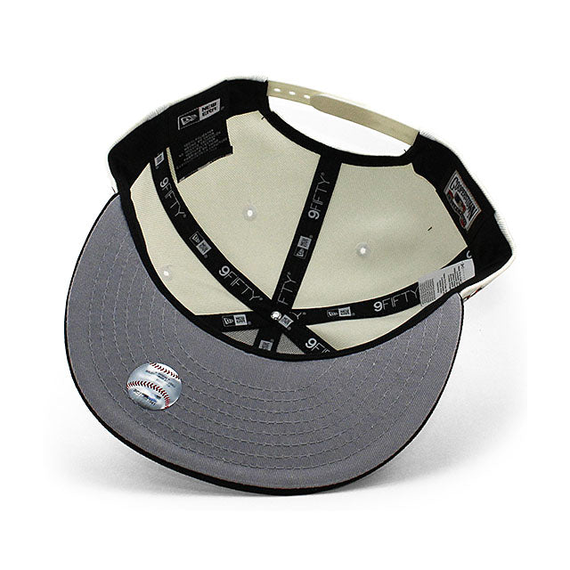 ニューエラ キャップ 9FIFTY ニューヨーク ヤンキース MLB 1999 WORLD SERIES GREY BOTTOM SNAPBACK CAP CREAM