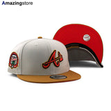 ニューエラ キャップ 9FIFTY アトランタ ブレーブス MLB 2017 INAUGURAL SEASON PINK BOTTOM SNAPBACK CAP STONE