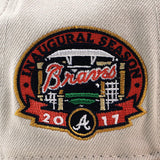 ニューエラ キャップ 9FIFTY アトランタ ブレーブス MLB 2017 INAUGURAL SEASON PINK BOTTOM SNAPBACK CAP STONE