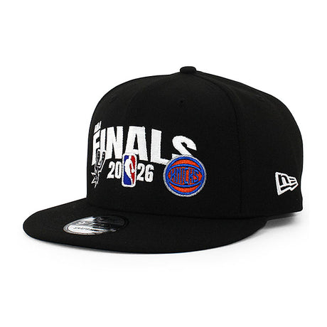 NBAファイナルモデル サンアントニオ スパーズ vs ニューヨーク ニックス ニューエラ キャップ 9FIFTY 2026 NBA FINALS MATCHUP SNAPBACK CAP BLACK
