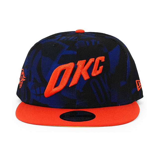シティエディションモデル ニューエラ キャップ 9FIFTY オクラホマシティ サンダー NBA 2023-24 CITY EDITION SNAPBACK CAP NAVY