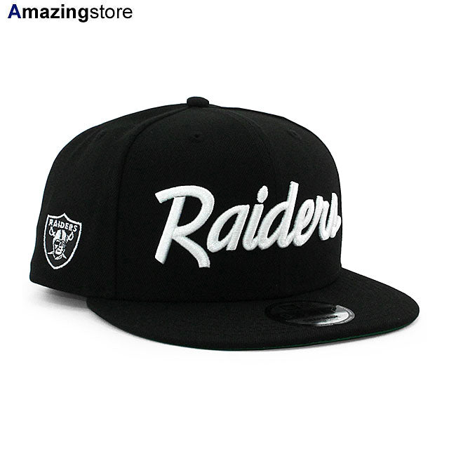 ニューエラ キャップ 9FIFTY ラスベガス レイダース NFL SCRIPT SNAPBACK CAP BLACK