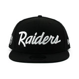 ニューエラ キャップ 9FIFTY ラスベガス レイダース NFL SCRIPT SNAPBACK CAP BLACK