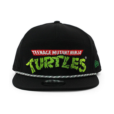 ニューエラ キャップ 9FIFTY ティーンエイジ ミュータント ニンジャ タートルズ ROPE TRUCKER SNAPBACK CAP BLACK