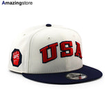 ニューエラ キャップ 9FIFTY UFC AMERICA SNAPBACK CAP CREAM