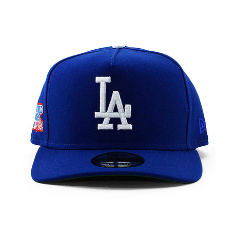 ニューエラ キャップ 9FIFTY ロサンゼルス ドジャース MLB 1981 WORLD SERIES GREEN BOTTOM A-FRAME SNAPBACK CAP BLUE