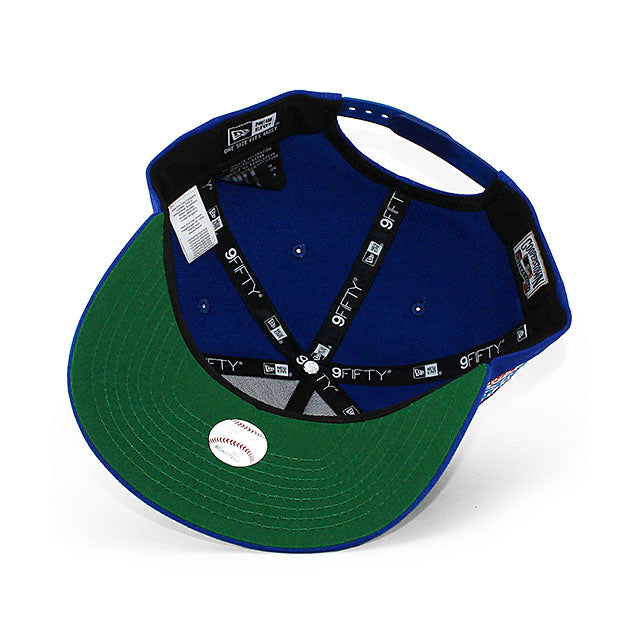 ニューエラ キャップ 9FIFTY ロサンゼルス ドジャース MLB 1981 WORLD SERIES GREEN BOTTOM A-FRAME SNAPBACK CAP BLUE